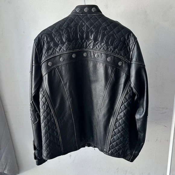 Affliction Limited Edition Buckle Leather Jacket - Picture 7 of 12